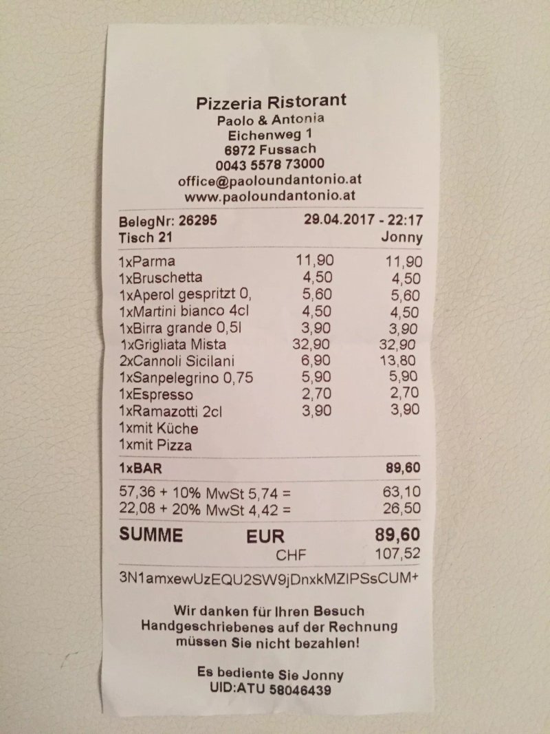 Pizzeria Paolo und Antonio