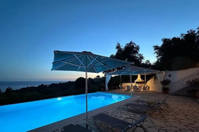 Beautiful 3 bedroom villa overlooking Ionian sea, with private pool.