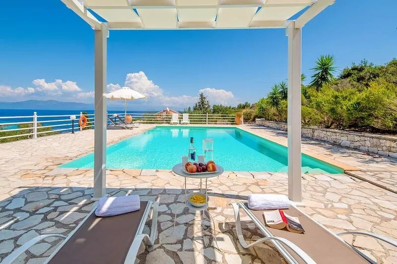 Experience Paxos at Petros Villa in Yioliskari Beach, Sea Views, WiFi