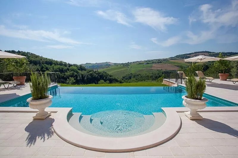 Luxury holiday with private pool and breathtaking panoramic in nature
