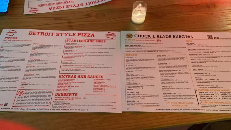 Square Peg Detroit Pizza