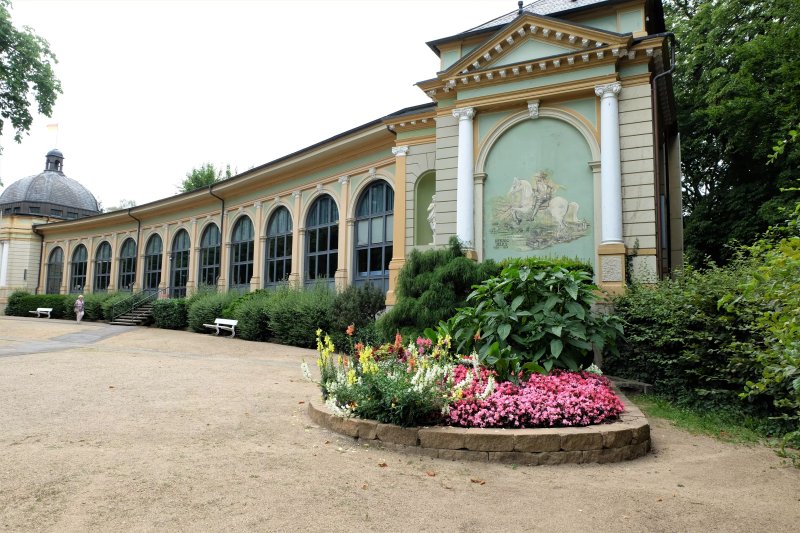 Wandelhalle mit Trinkbrunnen