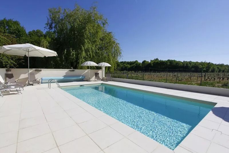Pretty Charentaise villa with enclosed garden, private heated pool, sleeps 8 + 2