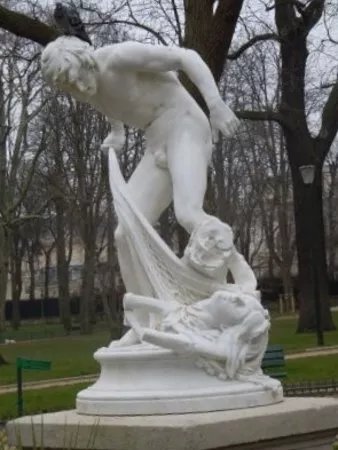 Pecheur ramenant la tete d’Orphee
