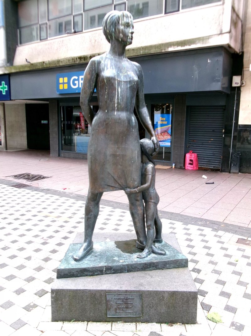 Mother And Son Sculpture
