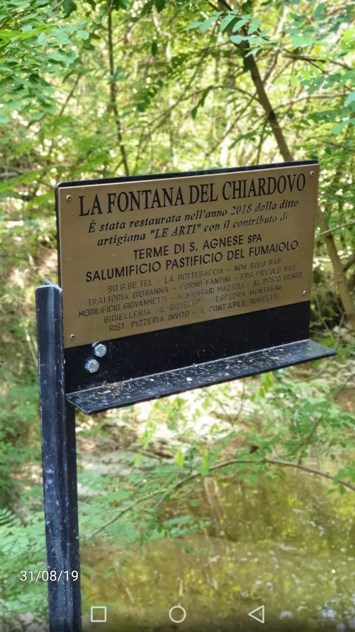 Viale E Fonte Sulfurea Del Chiardovo