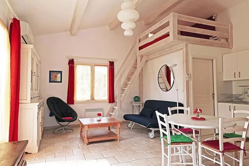 Furnished with taste, spacious, luminous, mezzanine, terrace, garden, car park