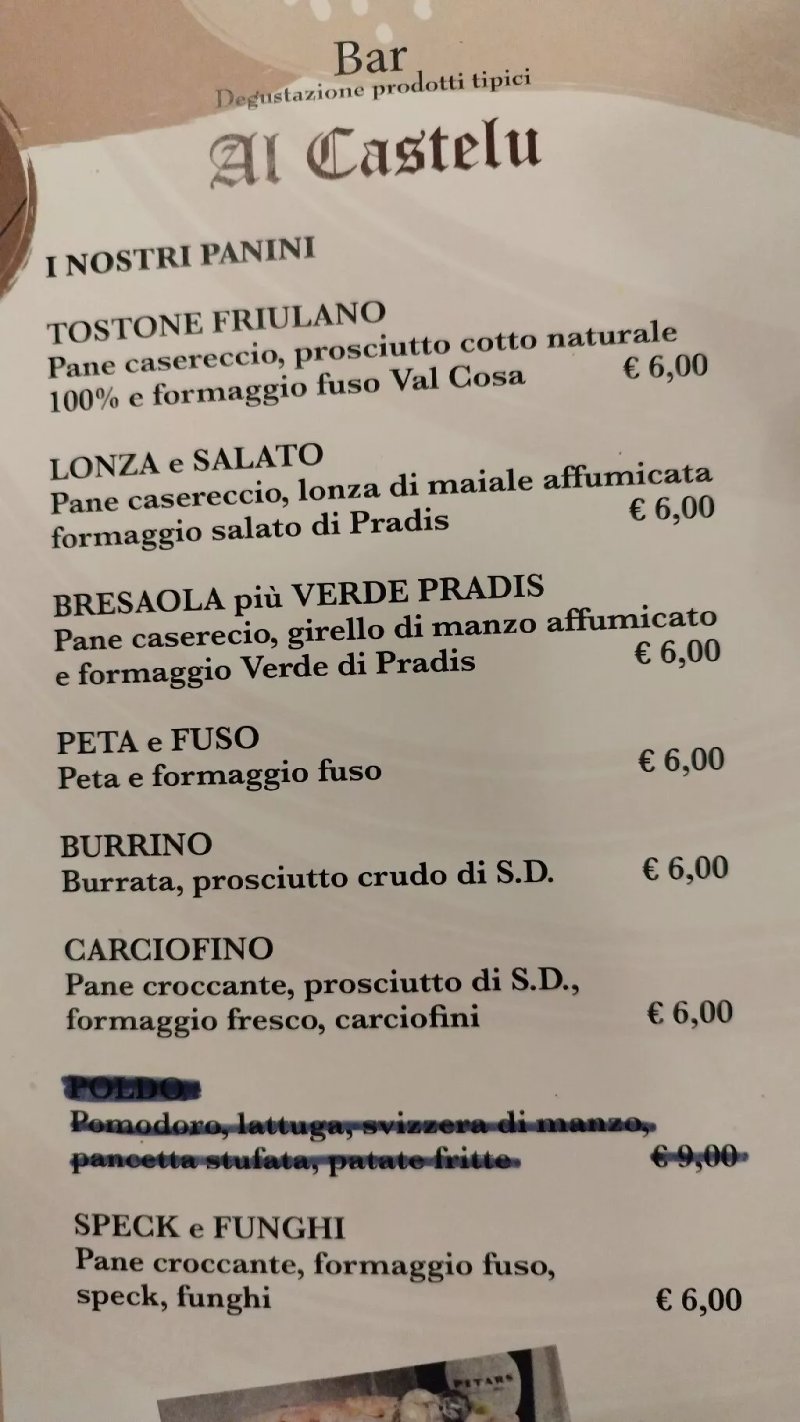 Osteria al Castelu