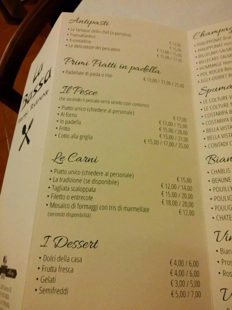 Trattoria La Bassa
