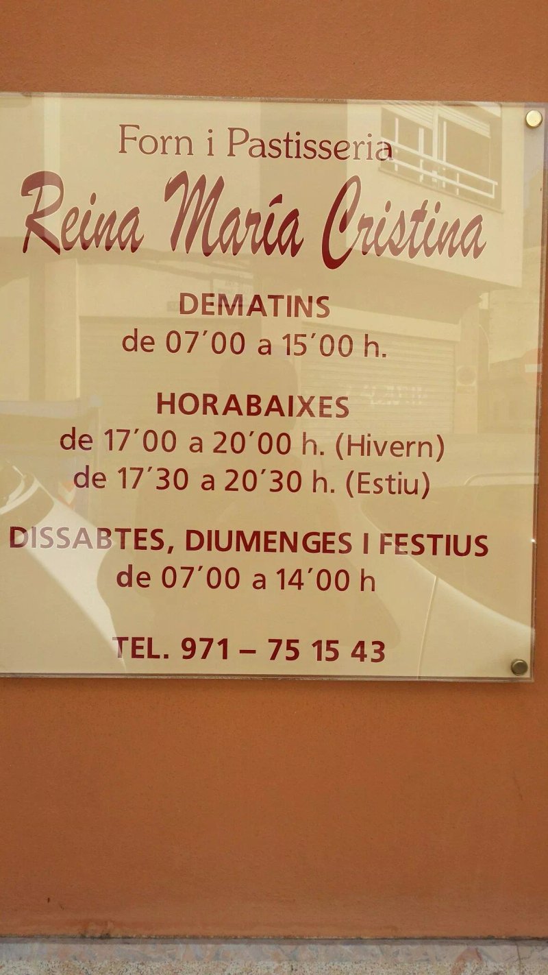 Panaderia Pasteleria Reina Maria Cristina