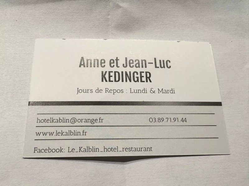 Hotel Restaurant Du Kalblin