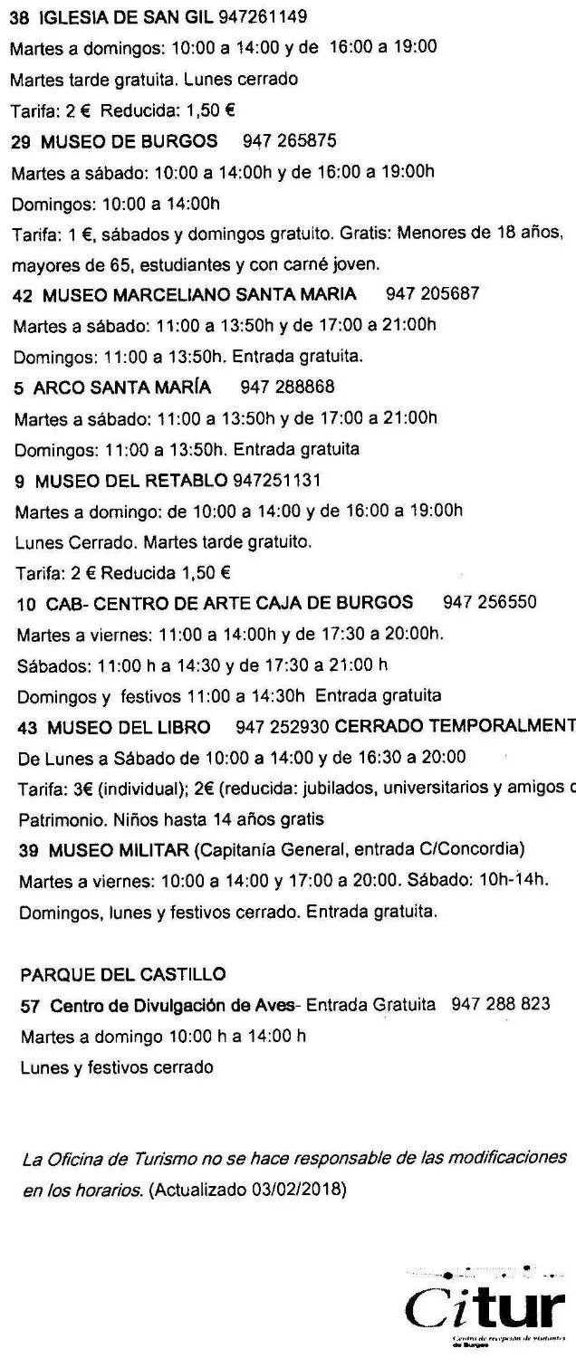 Oficina de Informacion Turistica de Burgos
