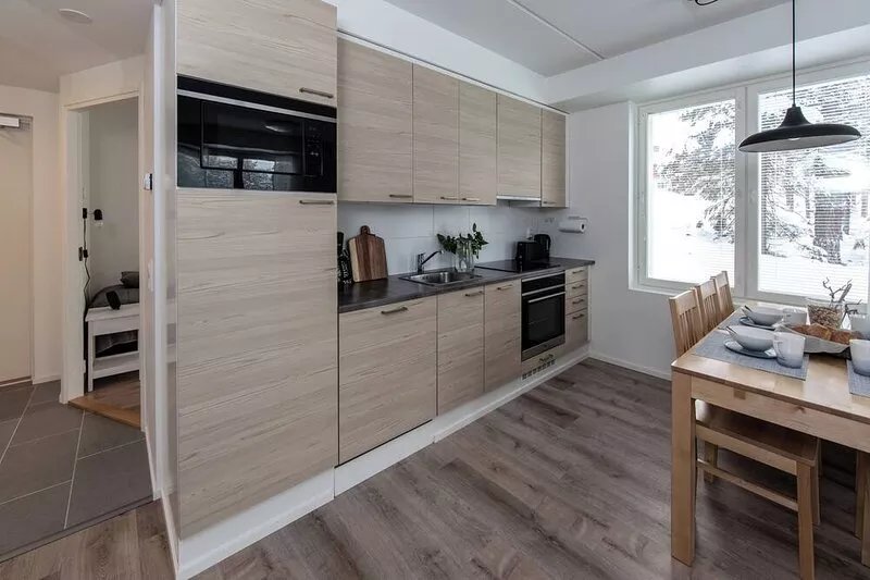 Modern 2 bedroom apartment accommodates a family or group in the center of Levi.