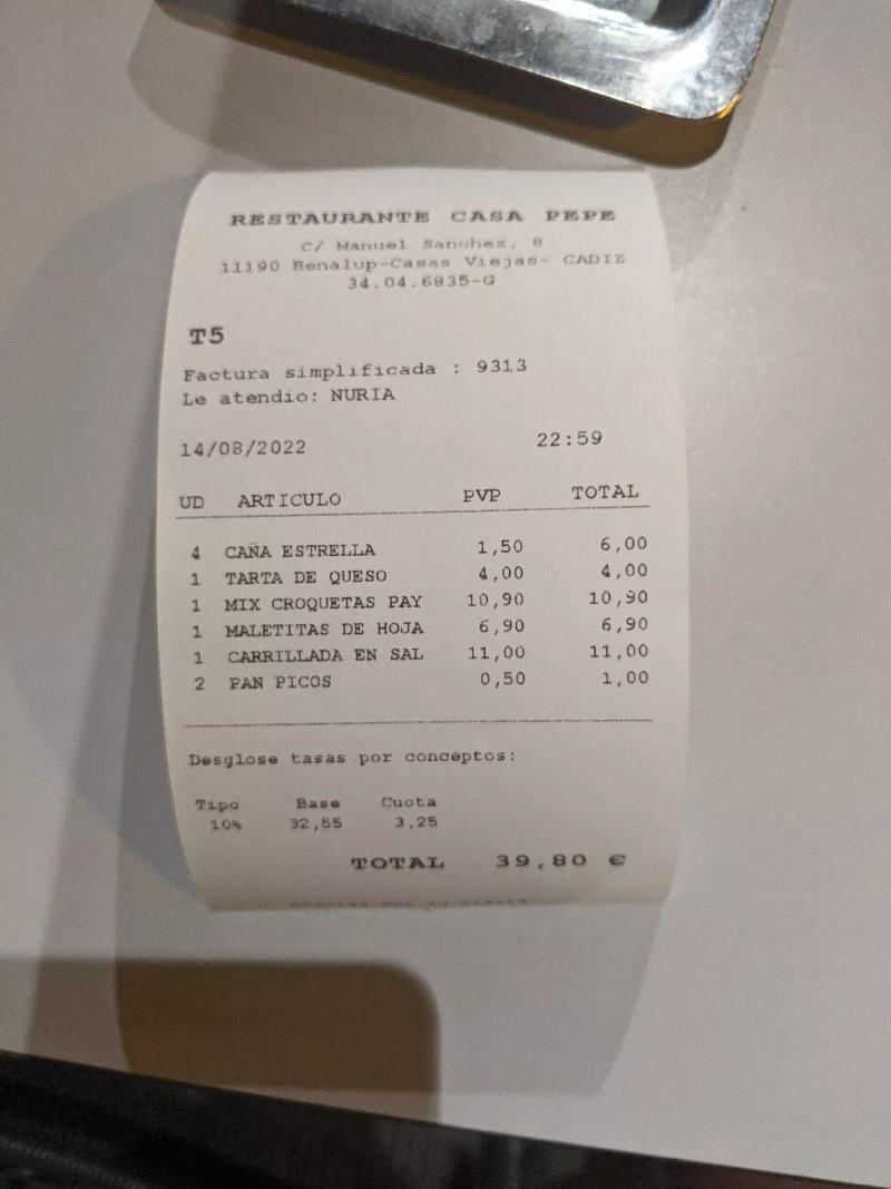 Rastaurante Casa Pepe