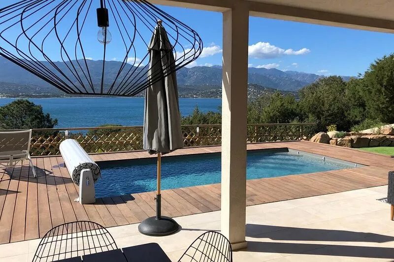 VILLA ALTA-ROCCA - 3CH - CLIM - SEA VIEW - PRIVATE POOL HEATED - NEAR BEACH