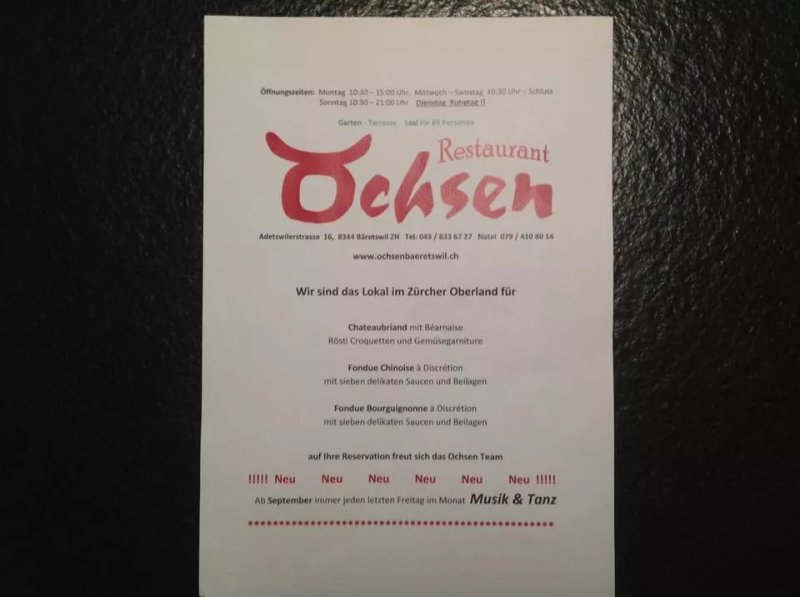 Ristorante Pizzeria Ochsen