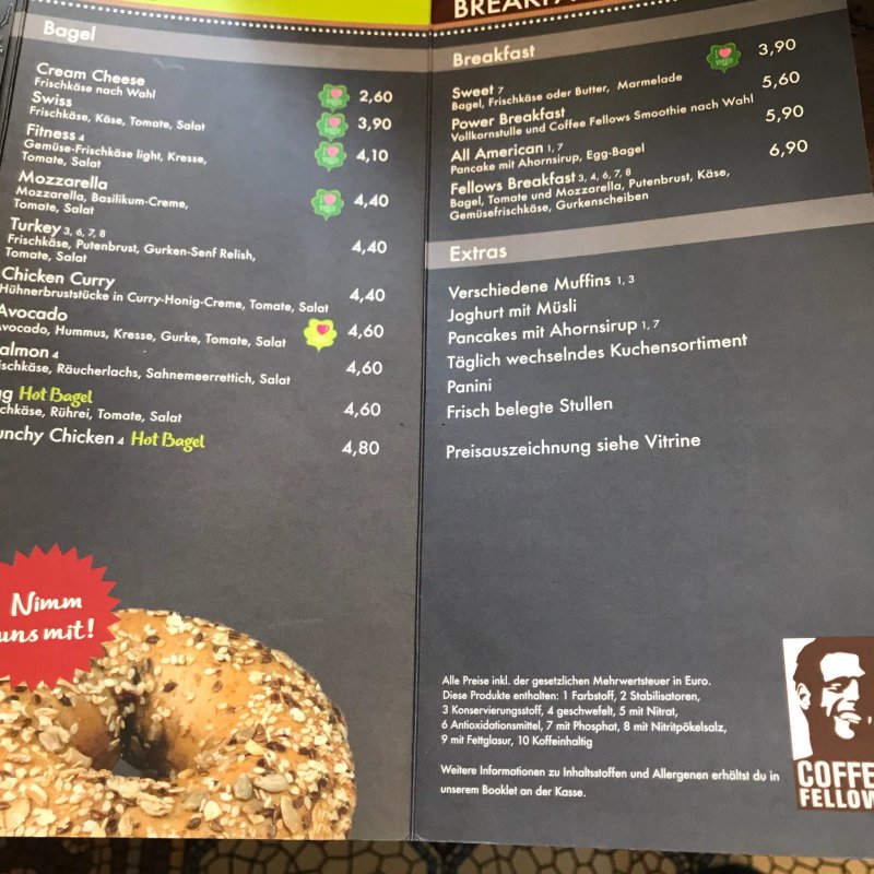 Coffee Fellows - Kaffee, Bagels, Fruhstuck