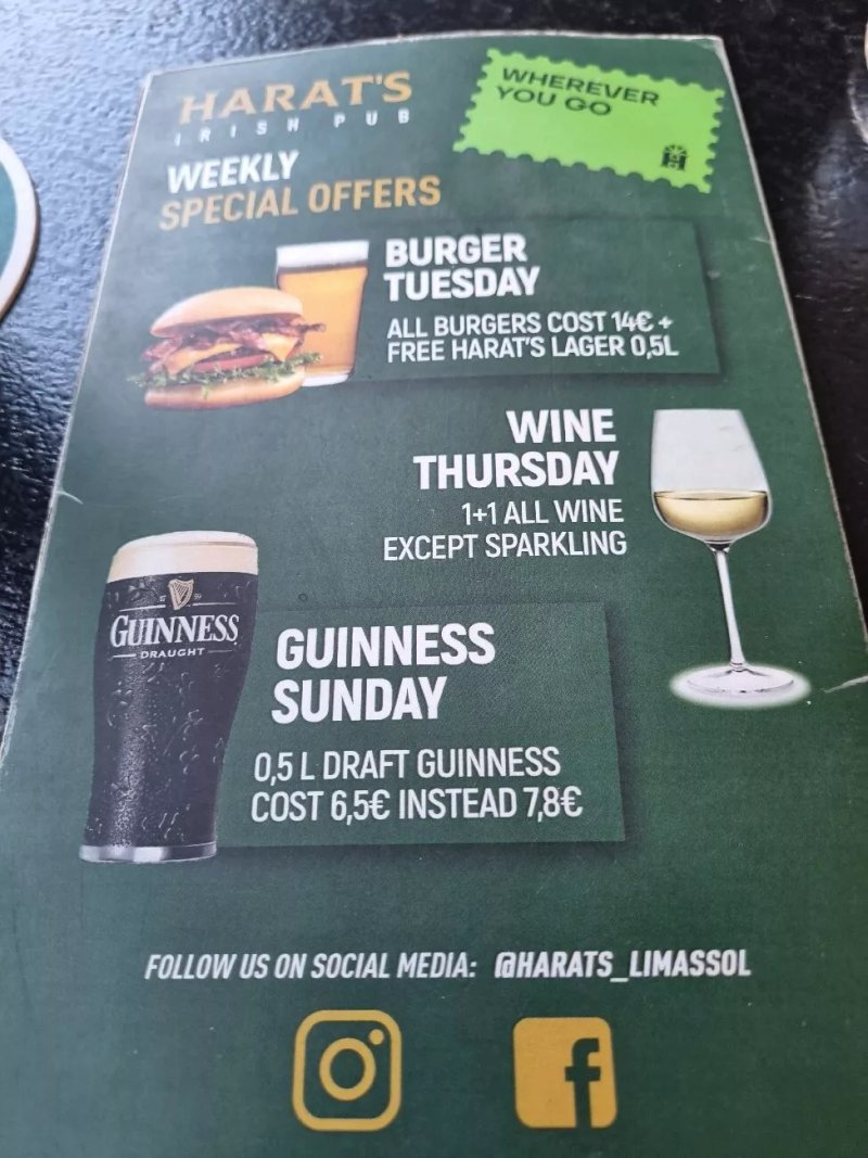 Harat’s Pub Limassol