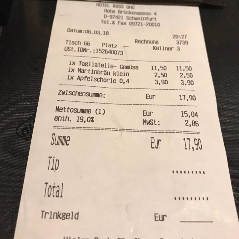 Ross Stuben im Hotel Ross