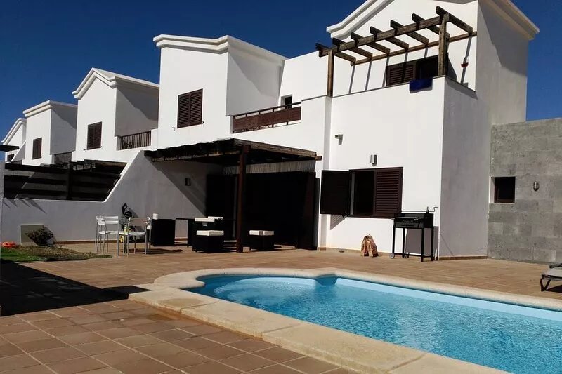 VILLA IN PLAYA BLANCA, PRIVATE and Heated POOL, A/C, 2 BED ROOMS