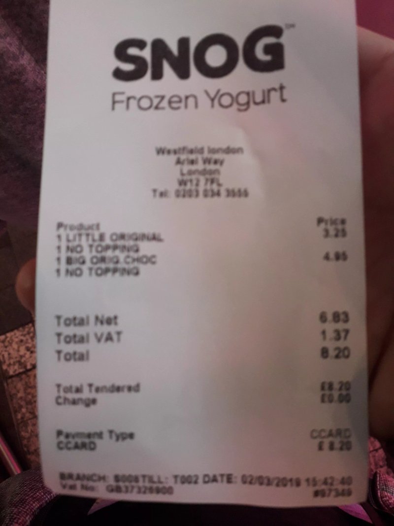 Snog Frozen Yogurt