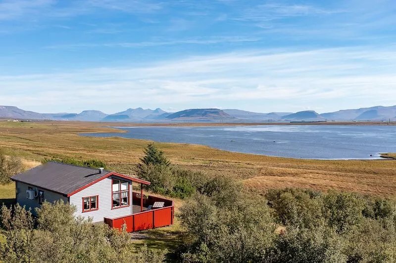 Hvalfjarðarsveit Cottage with Large Wooden Deck, Mountain View + Great Location
