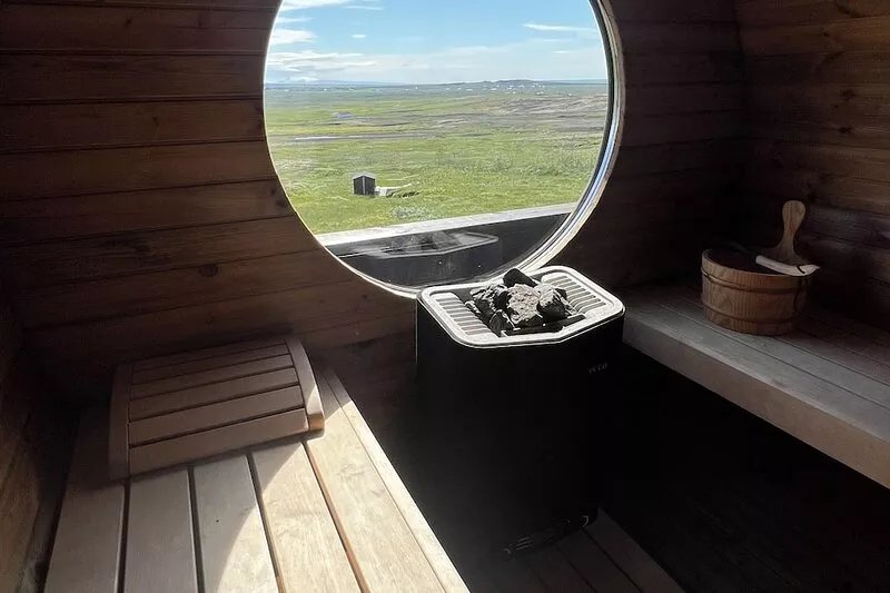 Golden Circle, luxury cabin with 360° view, hot tub & Sauna - 45 min from Rvk.