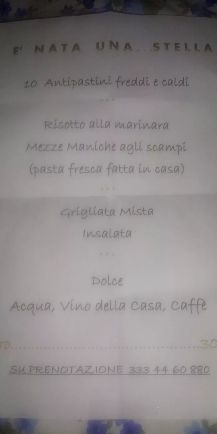 ristorante Lido E Nata Una Stella