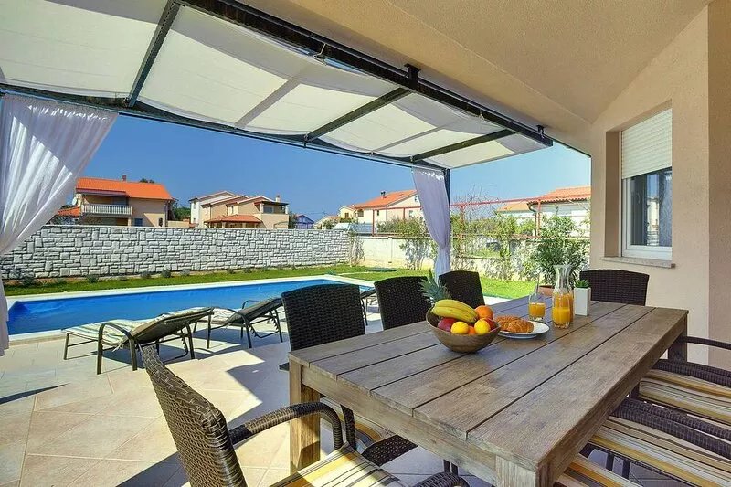 Modern villa with private pool near beach