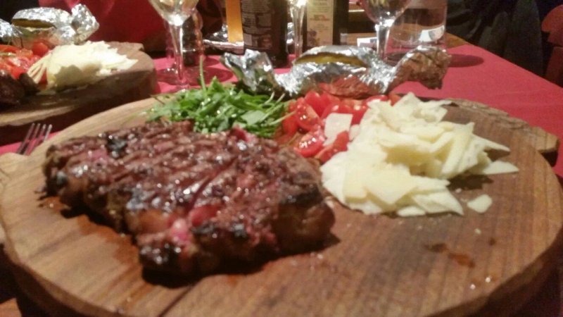 Steakhouse of hotel Punta Maquignaz