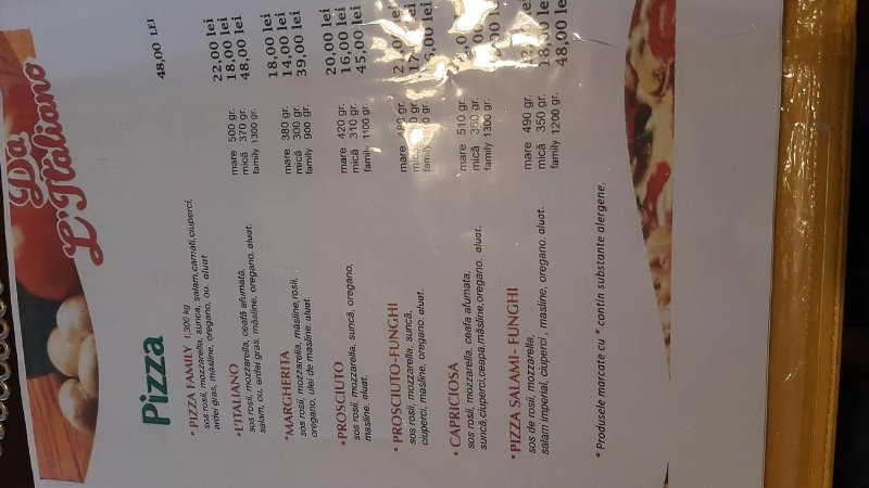Da L' Italiano, Otelu Rosu
