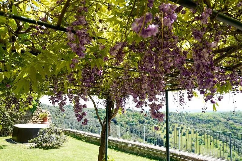 Historical House with garden,  outdoor bath tub and spectacular view