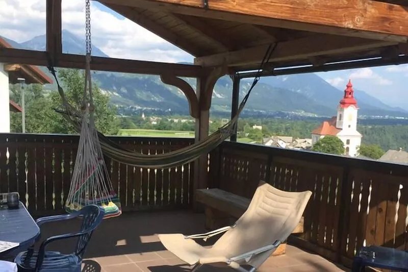 Detached Alpine Cottage With View Of mountains and Bled Castle