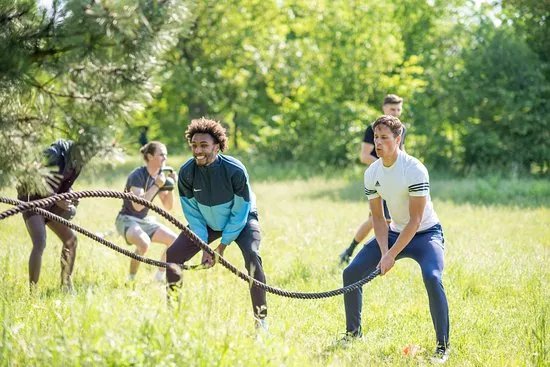 Seance de sport en plein air