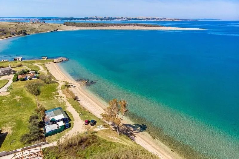 Two bedroom apartment with terrace and sea view Povljana, Pag (A-6298-a)