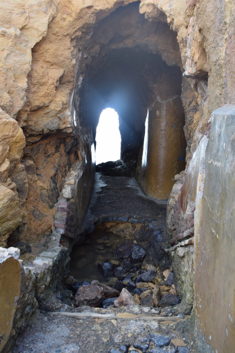Old Water Supply Entrance Of Las Salinas
