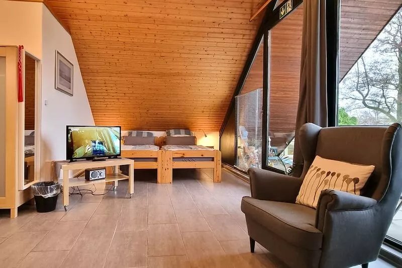 3 stars!!! DG apartment with a covered balcony in a quiet location!