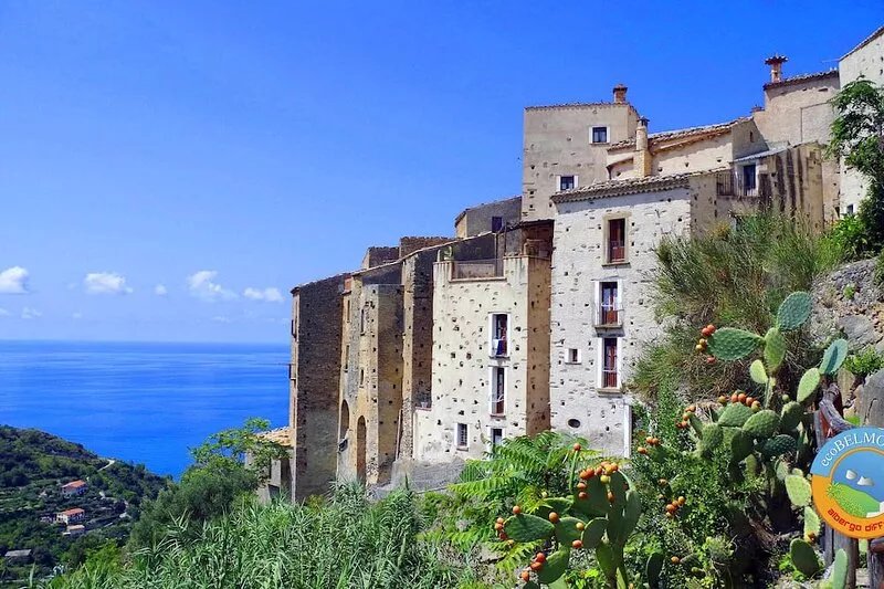 Characteristic house in Belmonte Calabro, Medieval village, Ecotourism