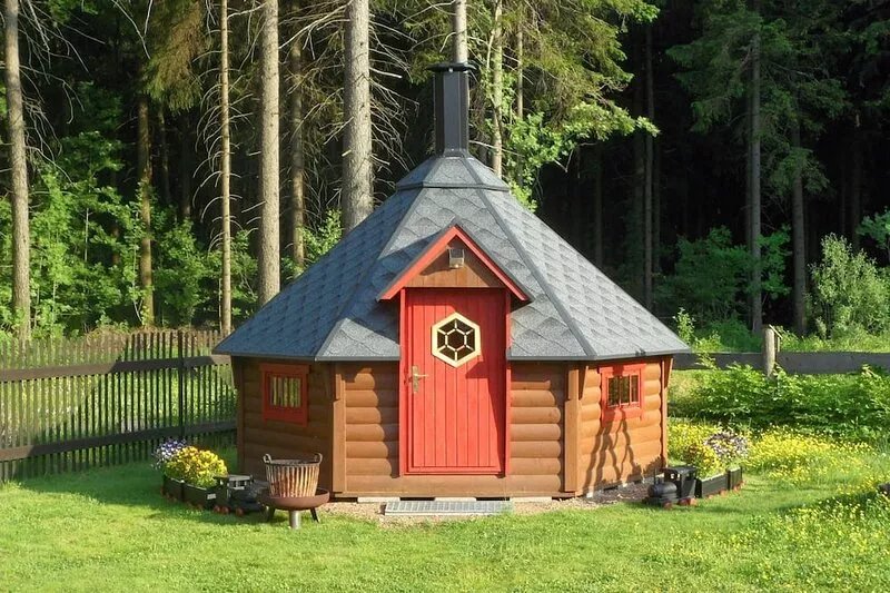 Vacation apartment in a wooden log cabin - vacation apartment Haus Waldeck