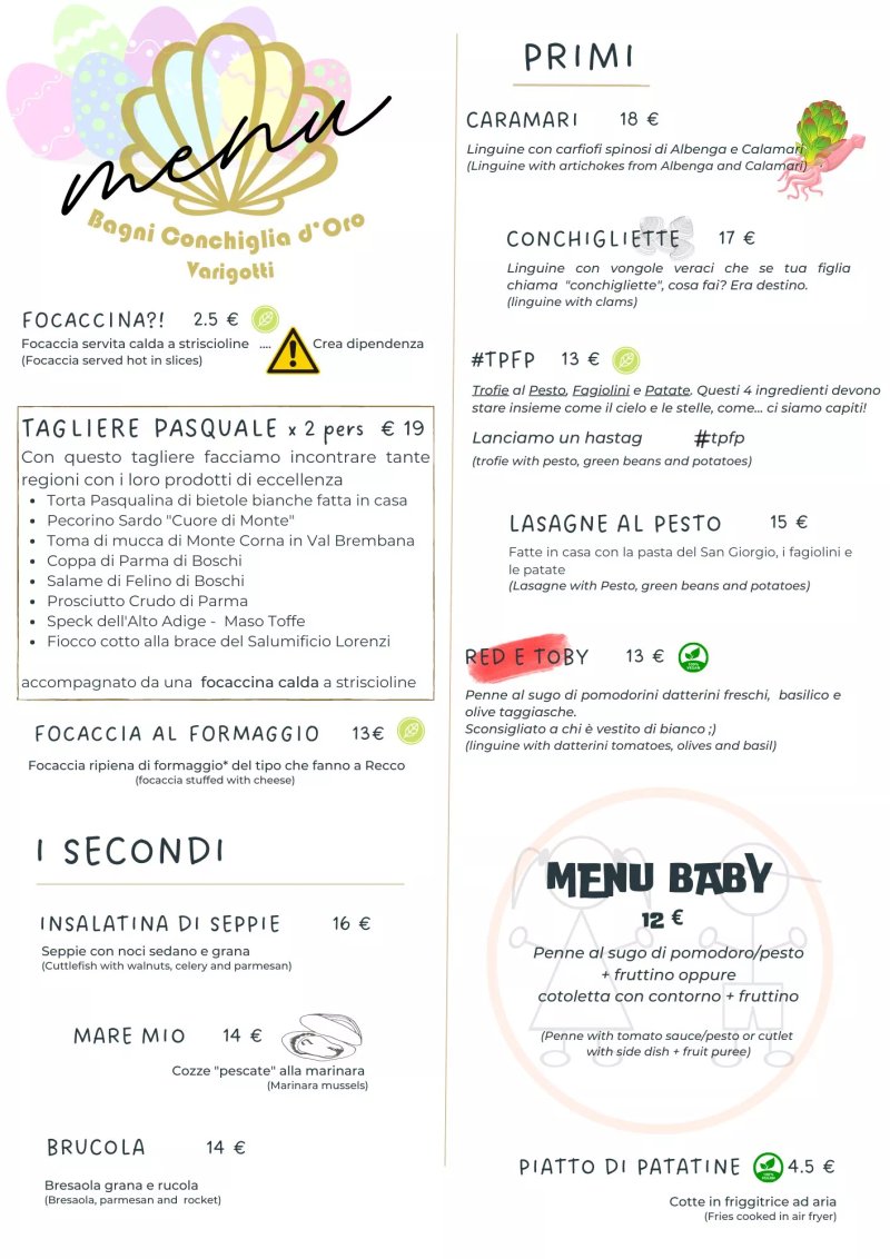 Bagni Conchiglia d'Oro Ristorante