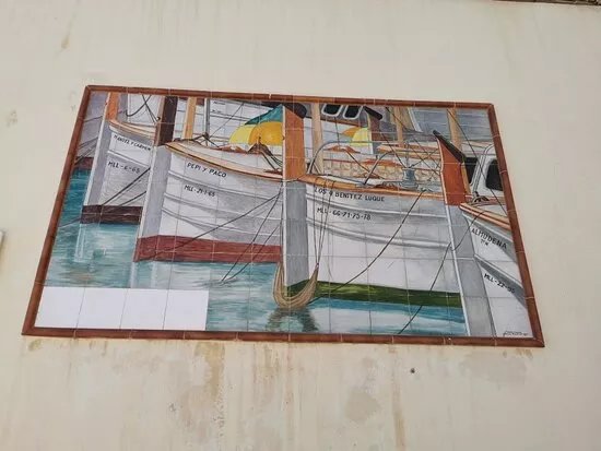 Mural de Fernando Meliveo en honor a los Pescadores