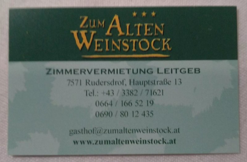 Landgasthof Zum Alten Weinstock