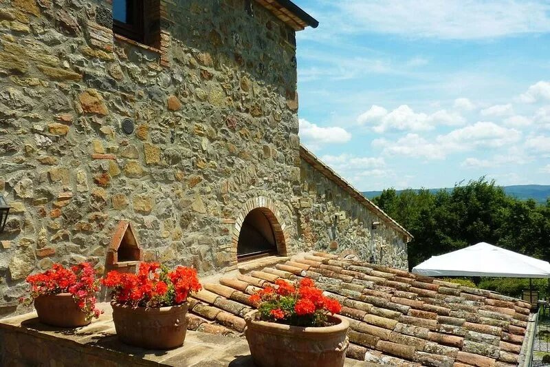 Large apartment with garden in an old farmhouse with swimming pool