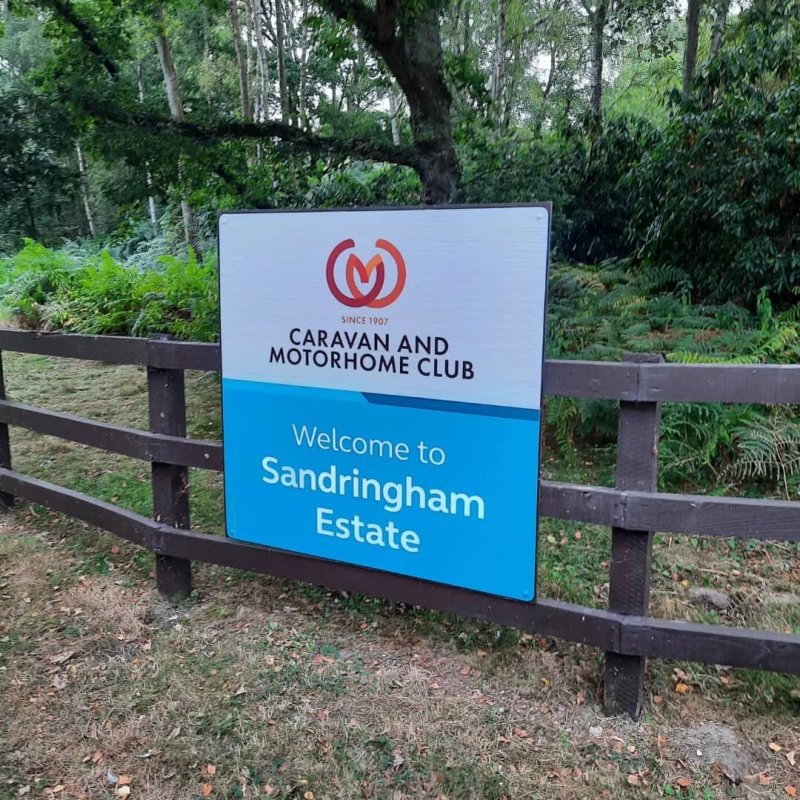 The Sandringham Estate Caravan and Motorhome Club Campsite