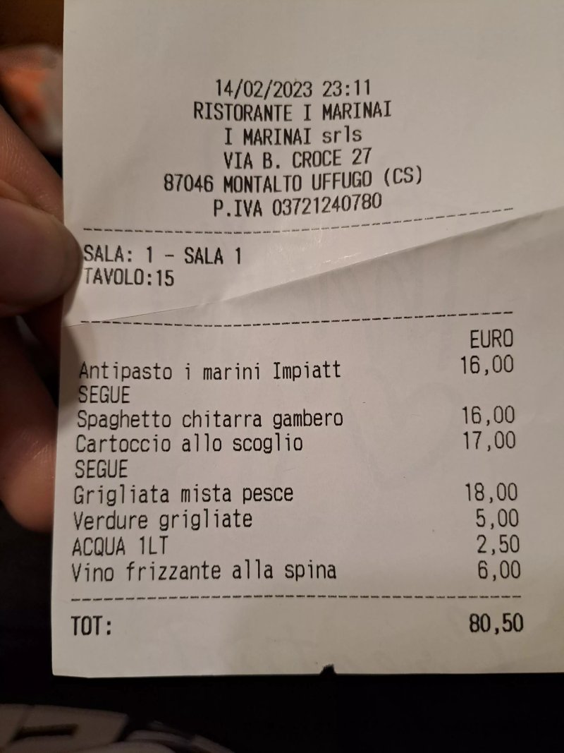 Ristorante di Pesce I Marinai Specialita' Marinare