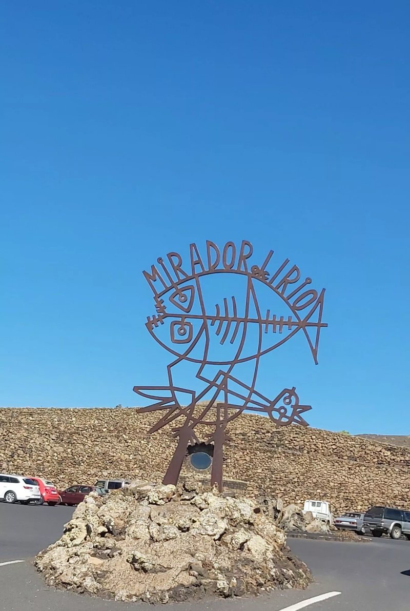 Fish Sculpture At Mirador Del Rio