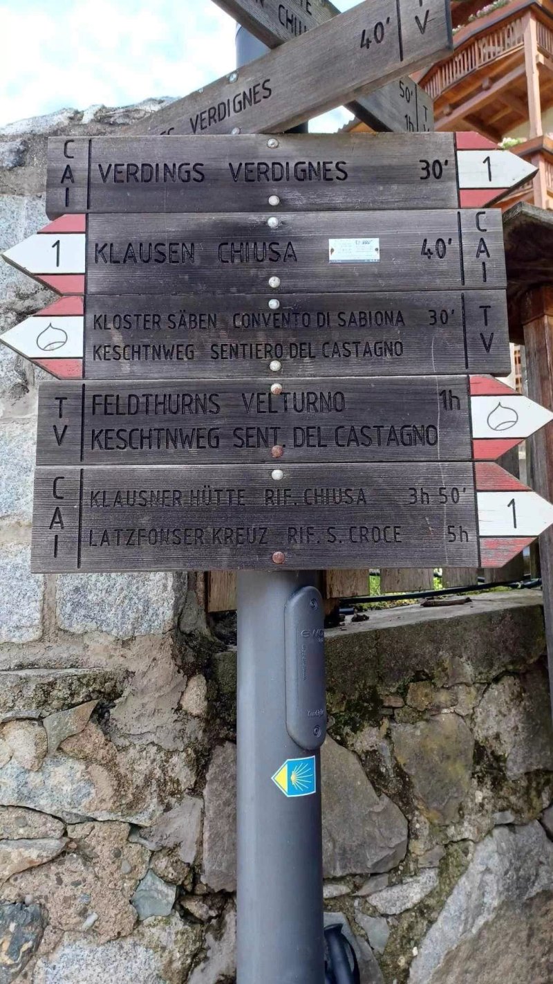 Sentiero Del Castagno Da Chiusa A Velturno