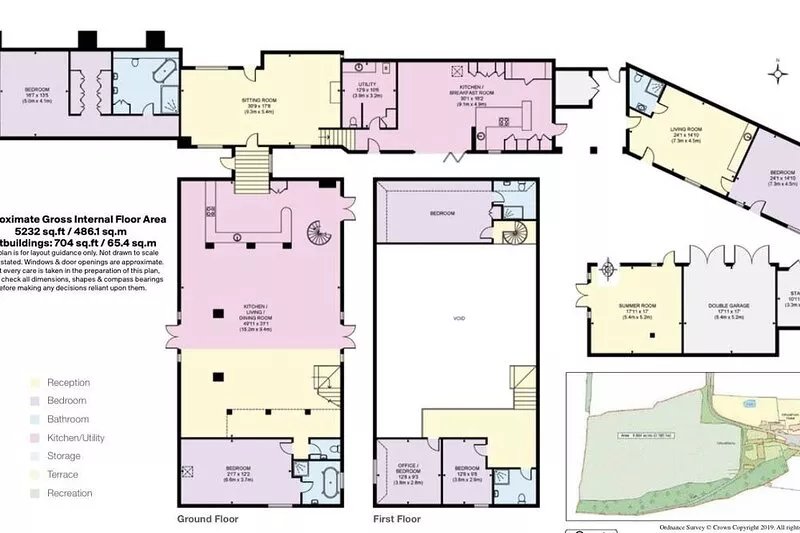 Stunning 6 bedroom converted barn nestled in Souths Downs; 5,000+ sq ft; 9 acres
