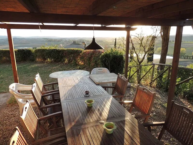 Private villa with exclusive garden and spectacular views of Siena