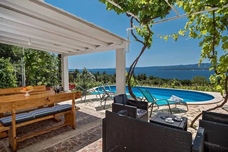 Family friendly house with a swimming pool Bol, Brač (K-12228)